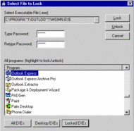 LockEXE screenshot